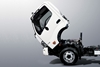 The Hino 300 Series cabin tilts for easy access to the engine and driveline (single cabin models only)
