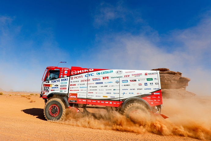 The Dakar Rally heads north and Hino maintains top place