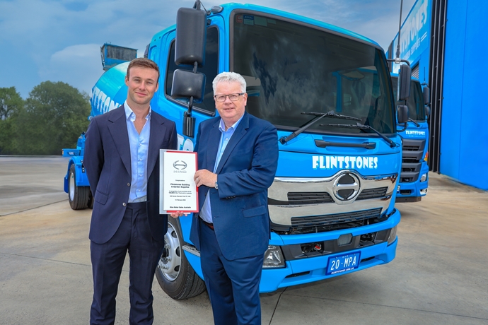 Flintstones Help Hino Celebrate Milestone Truck