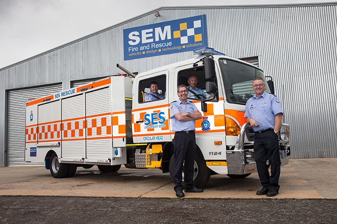 HINO EMERGENCY VEHICLE BOLSTERS TASMANIAN SES