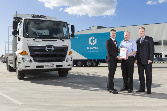 Right fit for G.James' 100th Hino truck